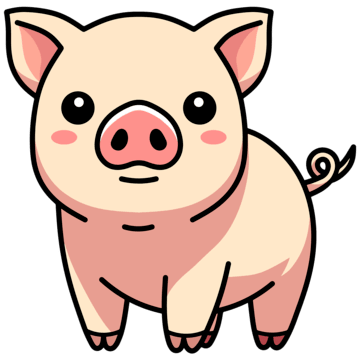 Penny, a soft pink piggy bank